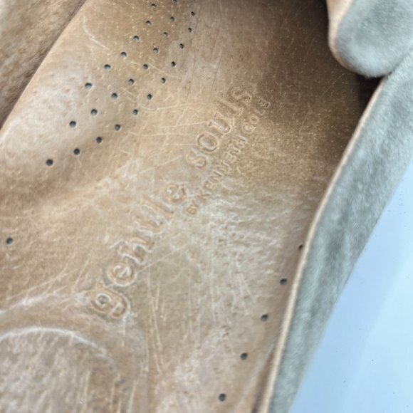 Gentle Souls By Kenneth Cole Rory Tassel Gray Suede Mule Loafer Size 9M - Picture 5 of 7